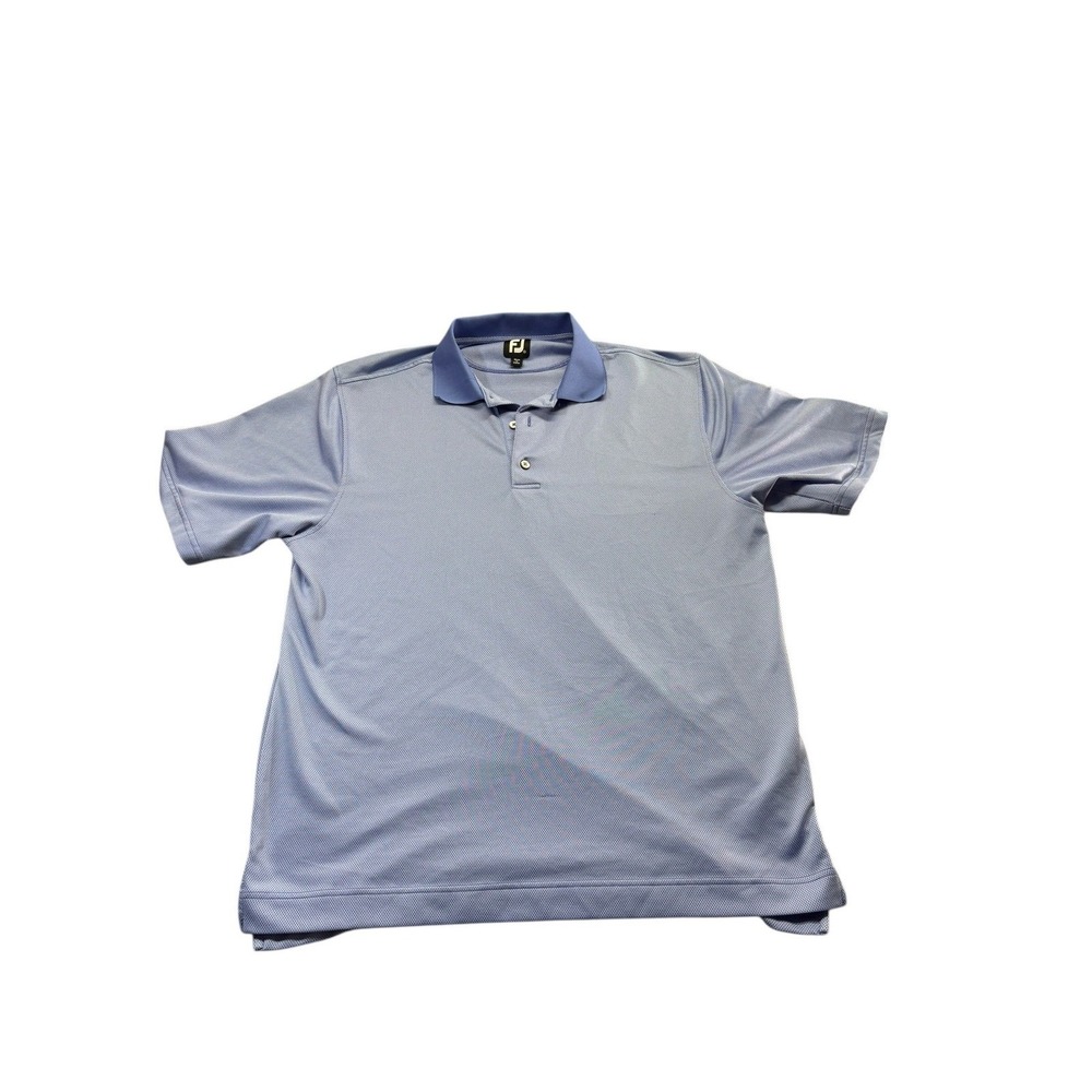 FootJoy FJ Mens XL Blue Performance Golf Polo Shirt Moisture Wick